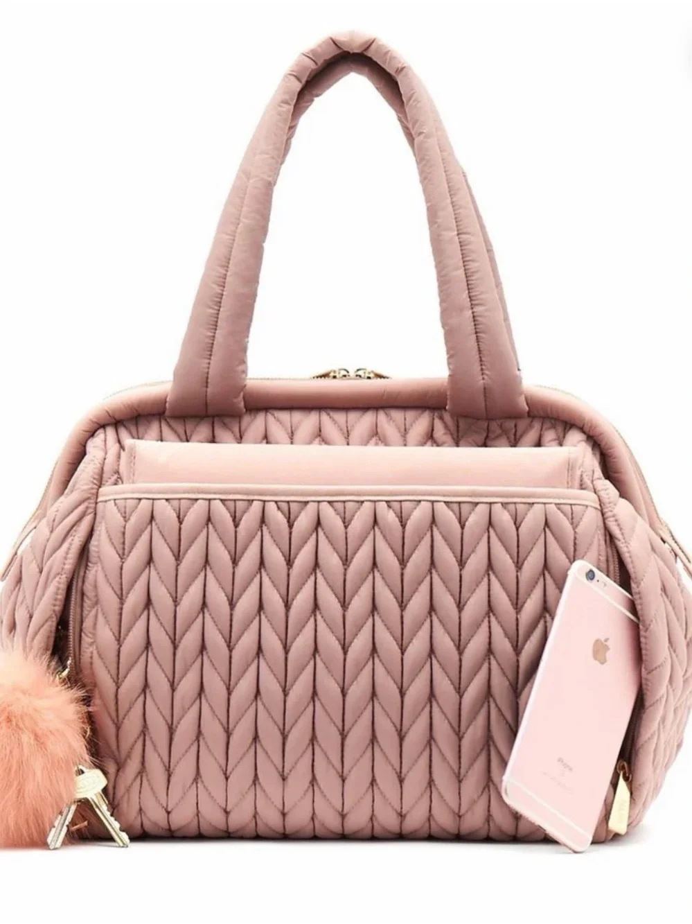 HAPP Brand Diaper Bag- Blush Pink